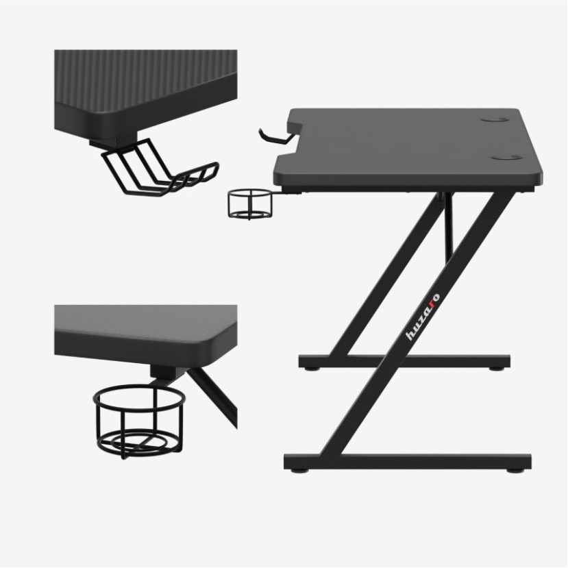 Žaidimų stalas Hero 2.5 Black 120 cm