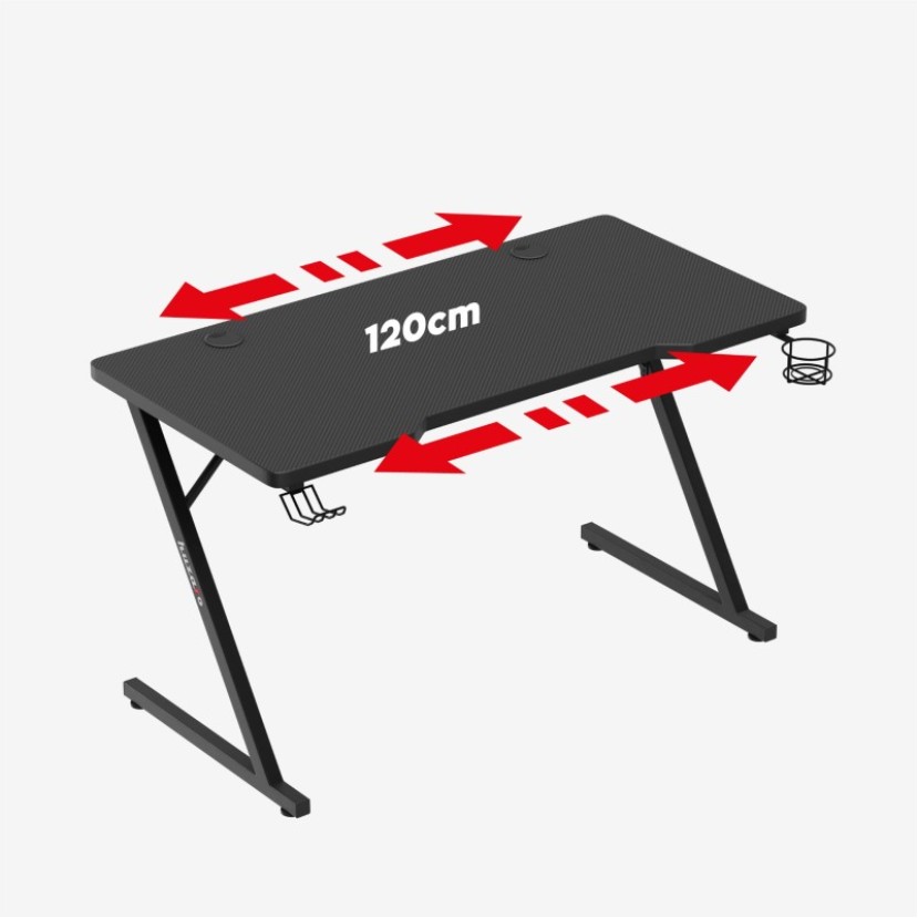 Žaidimų stalas Hero 2.5 Black 120 cm