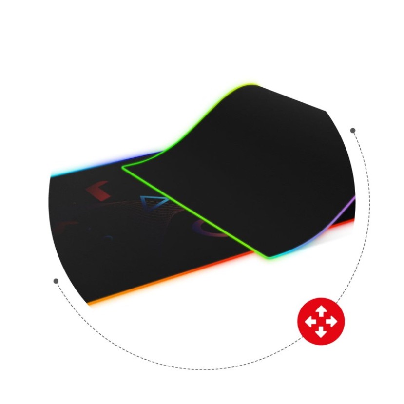 Pelės kilimėlis 2.0 XL RGB žaidimų pelės kilimėlis Pelės kilimėlis 2.0 XL RGB žaidimų pelės kilimėlis