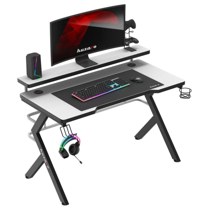 Žaidimų stalas Hero 5.0, baltas 120 cm Žaidimų stalas Hero 5.0, baltas 120 cm