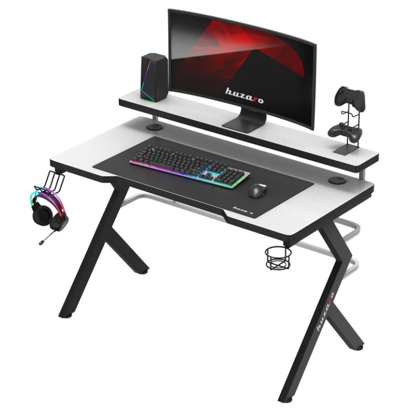 Žaidimų stalas Hero 5.0, baltas 120 cm Žaidimų stalas Hero 5.0, baltas 120 cm
