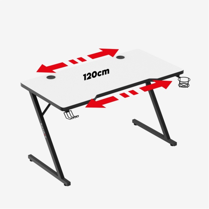 Žaidimų stalas Hero 2.5 White 120 cm Žaidimų stalas Hero 2.5 White 120 cm