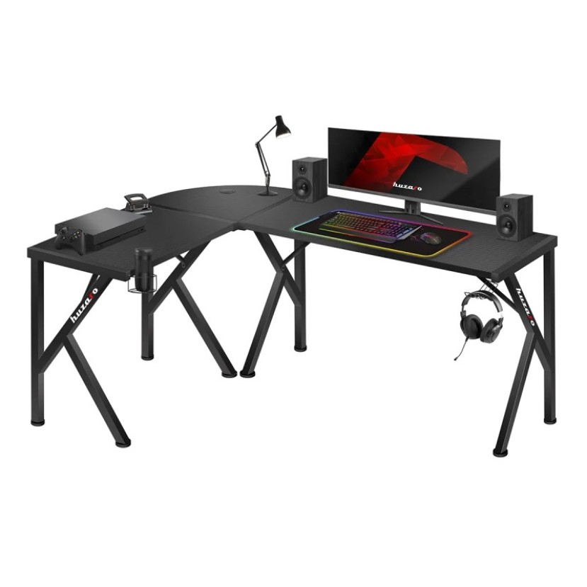 Kampinis žaidimų stalas Hero 6.3, Black Kampinis žaidimų stalas Hero 6.3, Black
