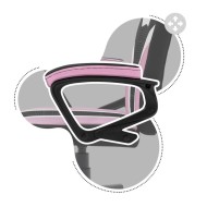 Vaikiška žaidimų kėdė Ranger 1.0 Pink mesh Vaikiška žaidimų kėdė Ranger 1.0 Pink mesh