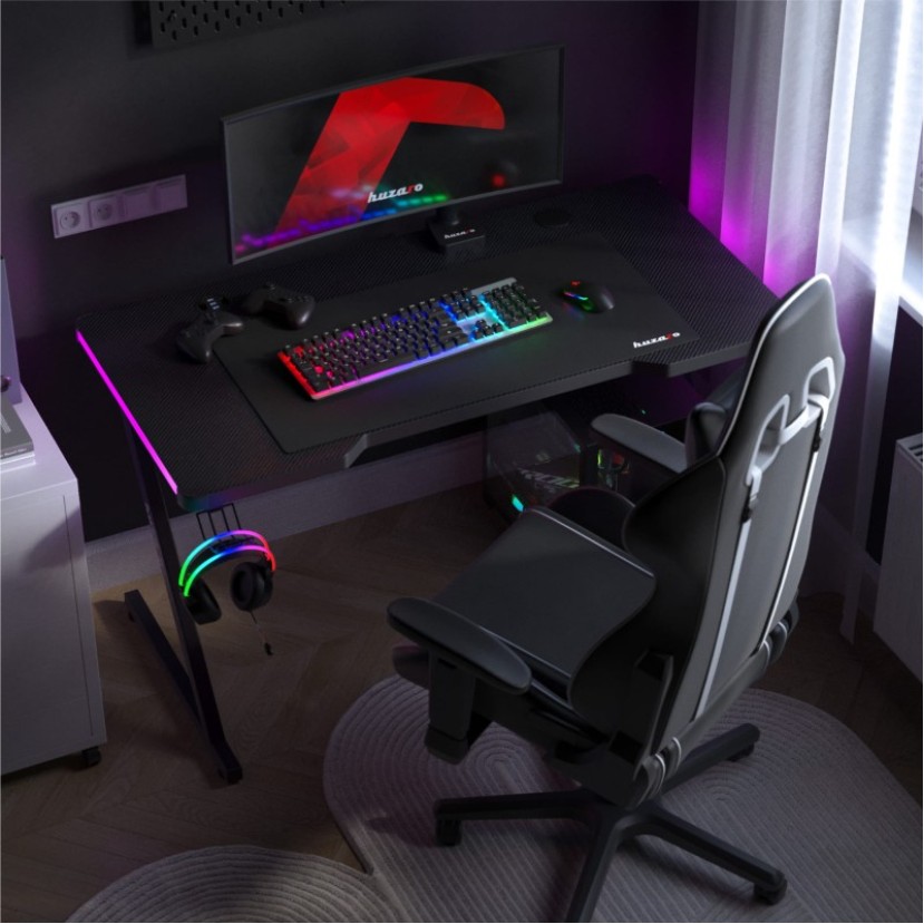 Žaidimų stalas Hero 2.5, RGB Black