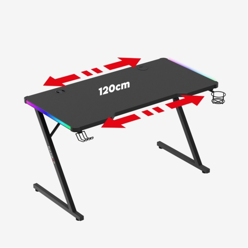Žaidimų stalas Hero 2.5, RGB Black