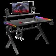 Žaidimų stalas Hero 5.0, RGB Black 120 cm Žaidimų stalas Hero 5.0, RGB Black 120 cm