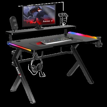 Žaidimų stalas Hero 5.0, RGB Black 120 cm