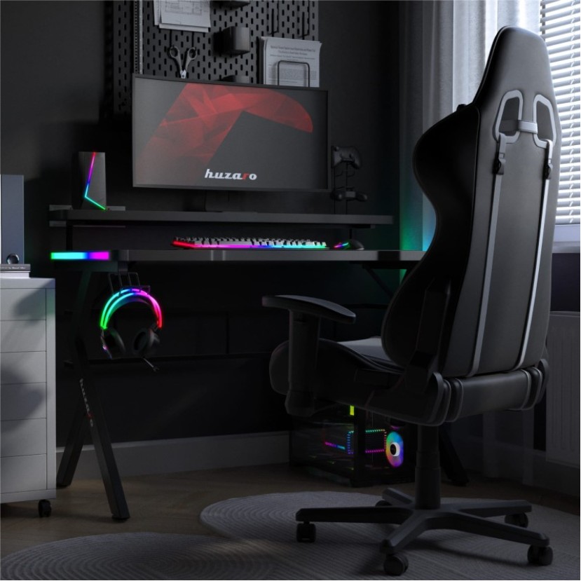 Žaidimų stalas Hero 5.0, RGB Black 120 cm Žaidimų stalas Hero 5.0, RGB Black 120 cm