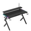 Žaidimų stalas Hero 5.0, RGB Black 120 cm Žaidimų stalas Hero 5.0, RGB Black 120 cm