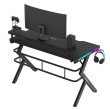 Žaidimų stalas Hero 5.0, RGB Black 120 cm Žaidimų stalas Hero 5.0, RGB Black 120 cm