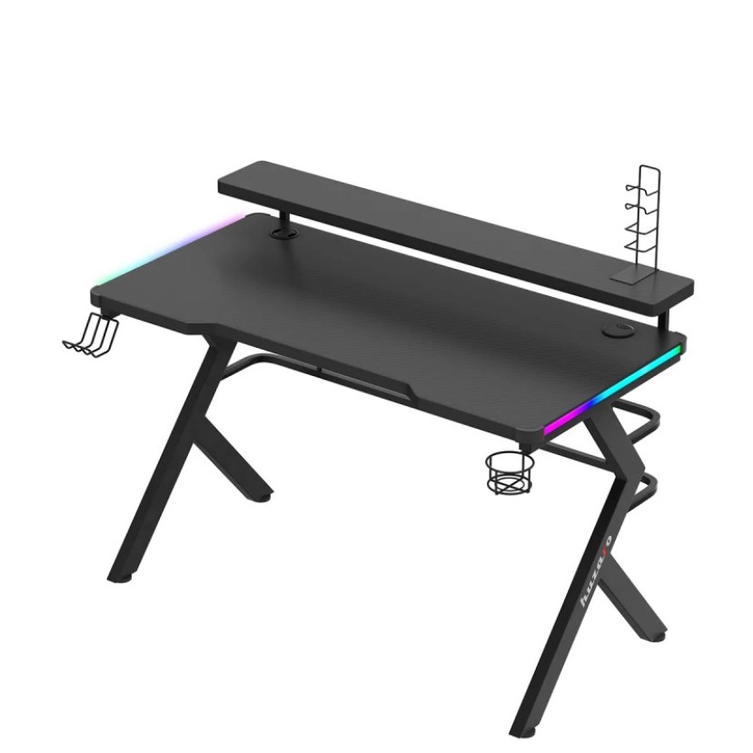 Žaidimų stalas Hero 5.0, RGB Black 120 cm Žaidimų stalas Hero 5.0, RGB Black 120 cm