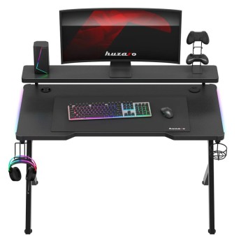 Žaidimų stalas Hero 5.0, RGB Black 120 cm Žaidimų stalas Hero 5.0, RGB Black 120 cm