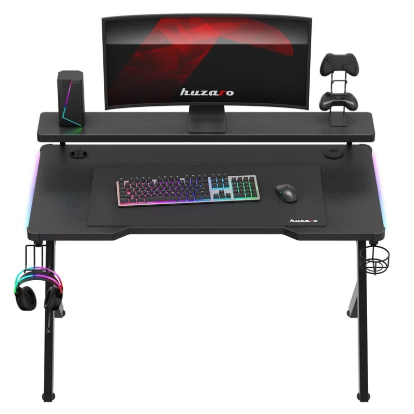 Žaidimų stalas Hero 5.0, RGB Black 120 cm Žaidimų stalas Hero 5.0, RGB Black 120 cm