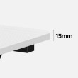 Kampinis žaidimų stalas Hero 7.0, White 154 cm Kampinis žaidimų stalas Hero 7.0, White 154 cm