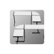 Kampinis žaidimų stalas Hero 6.0, White Kampinis žaidimų stalas Hero 6.0, White