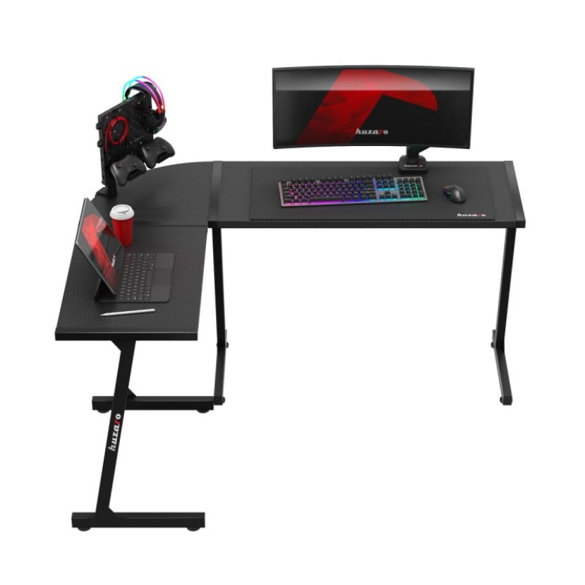 Kampinis žaidimų stalas Hero 6.0, Black Kampinis žaidimų stalas Hero 6.0, Black