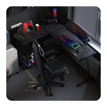 Kampinis žaidimų stalas Hero 6.0, Black Kampinis žaidimų stalas Hero 6.0, Black