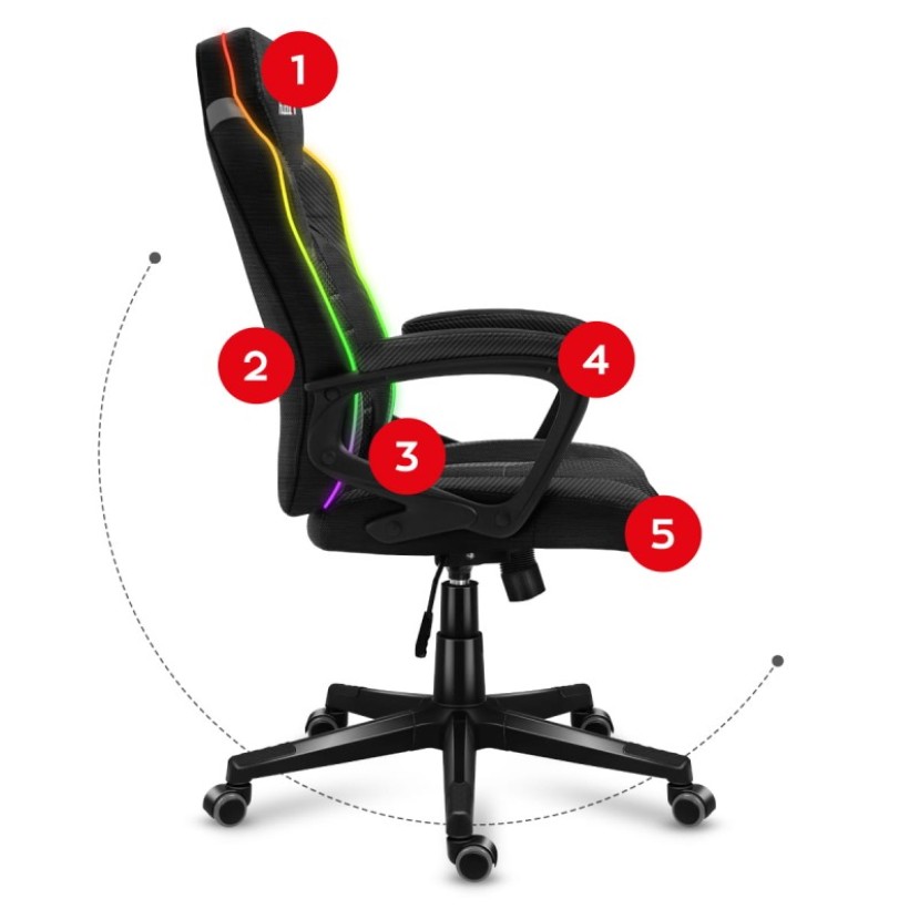 Žaidimų kėdė Force 2.5 RGB Mesh Žaidimų kėdė Force 2.5 RGB Mesh
