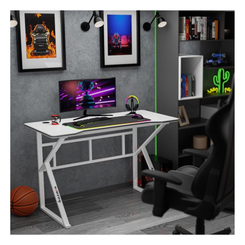 Žaidimų stalas Hero 1.6, White 120 cm
