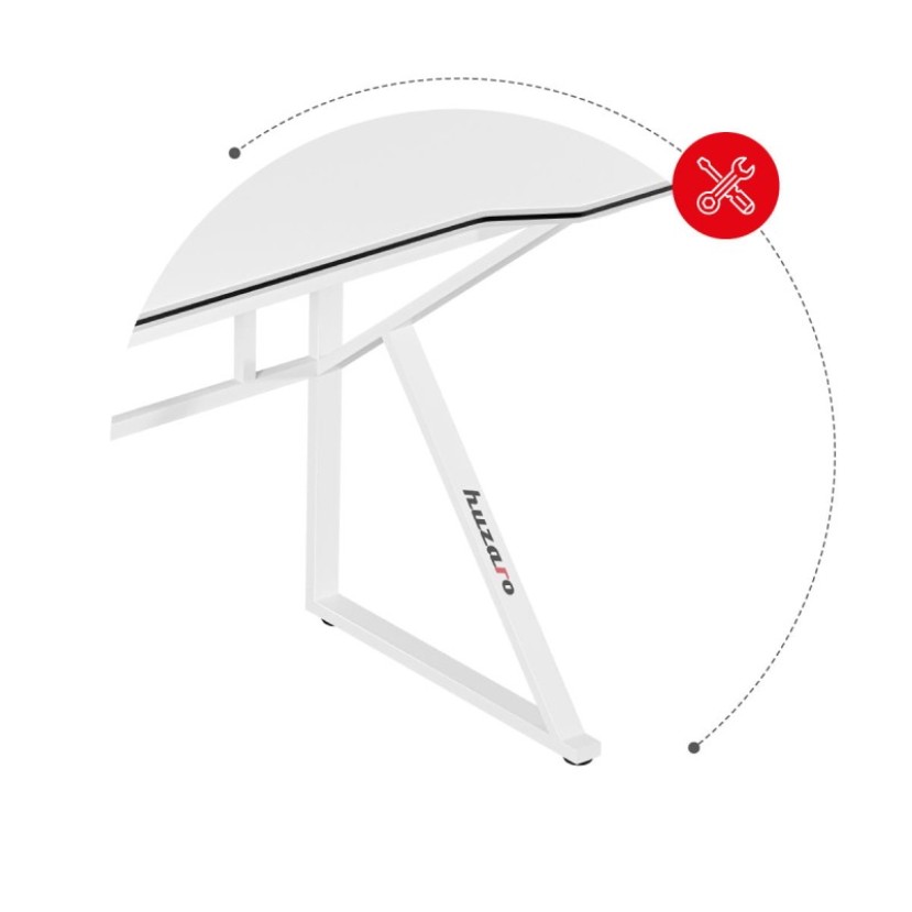 Žaidimų stalas Hero 1.6, White 120 cm