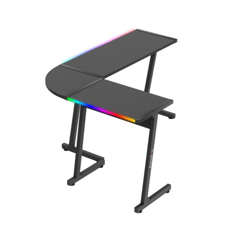 Kampinis žaidimų stalas Hero 6.0 RGB Black 147 cm Kampinis žaidimų stalas Hero 6.0 RGB Black 147 cm