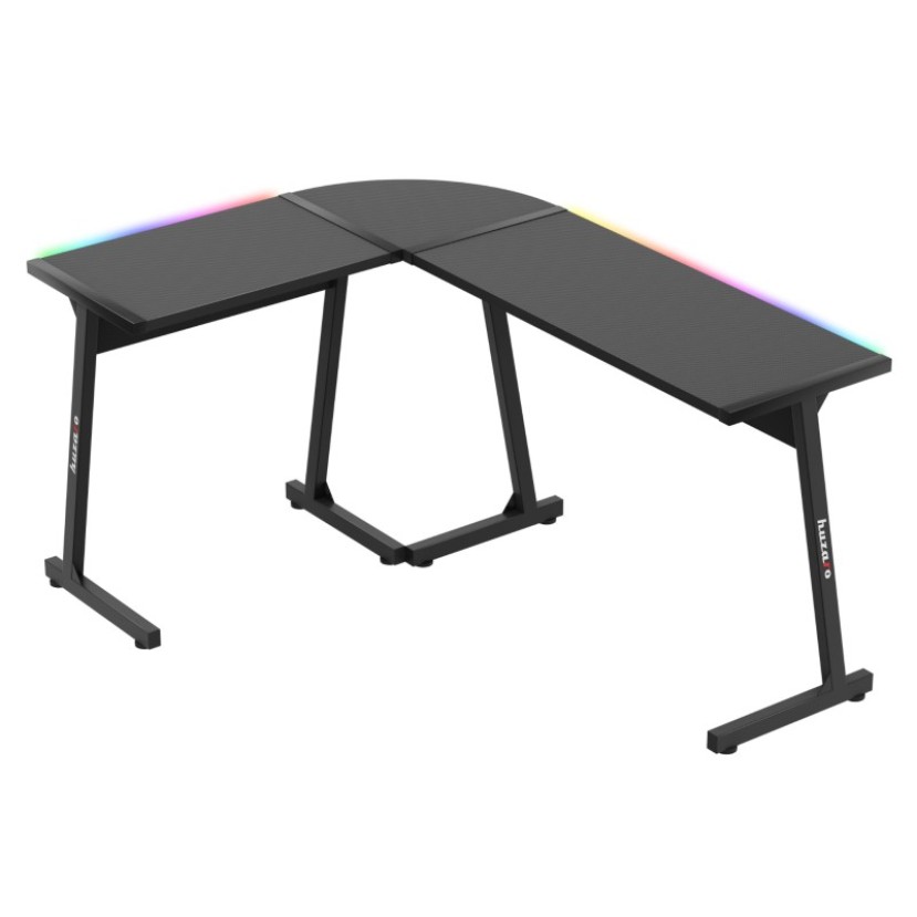 Kampinis žaidimų stalas Hero 6.0 RGB Black 147 cm Kampinis žaidimų stalas Hero 6.0 RGB Black 147 cm
