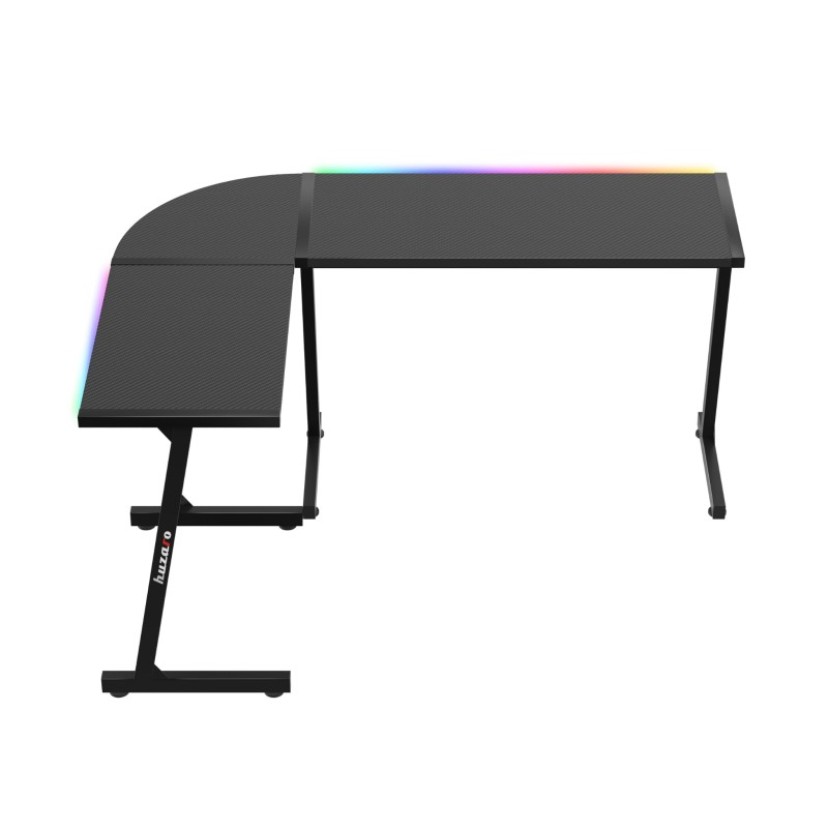 Kampinis žaidimų stalas Hero 6.0 RGB Black 147 cm Kampinis žaidimų stalas Hero 6.0 RGB Black 147 cm