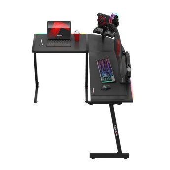 Kampinis žaidimų stalas Hero 6.0 RGB Black 147 cm Kampinis žaidimų stalas Hero 6.0 RGB Black 147 cm