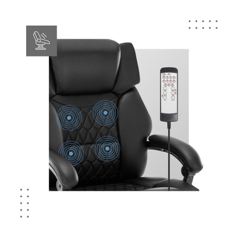 Masažinė biuro kėdė Boss 6.0, Black Masažinė biuro kėdė Boss 6.0, Black