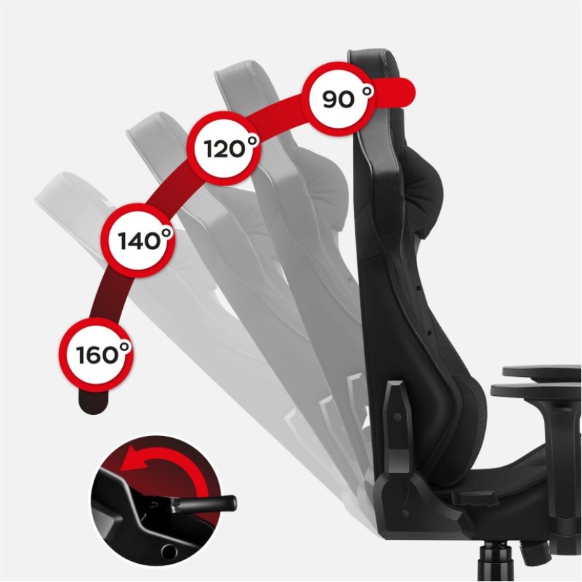 Žaidimų kėdė Force 7.6 Black Žaidimų kėdė Force 7.6 Black