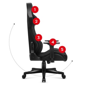 Žaidimų kėdė Force 7.6 Black Žaidimų kėdė Force 7.6 Black
