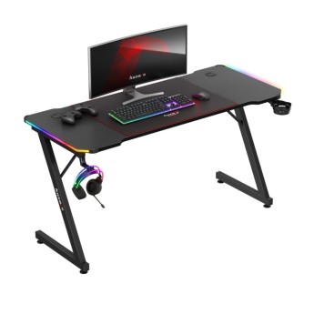 Žaidimų stalas Hero 3.3, RGB Black 140 cm Žaidimų stalas Hero 3.3, RGB Black 140 cm