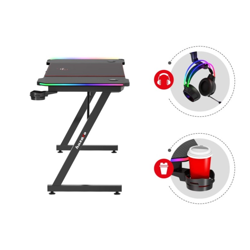Hero 4.8 RGB žaidimų stalas 160 cm Hero 4.8 RGB žaidimų stalas 160 cm