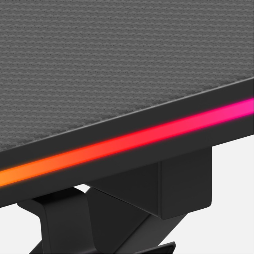 Žaidimų stalas Hero 1.7, RGB Black