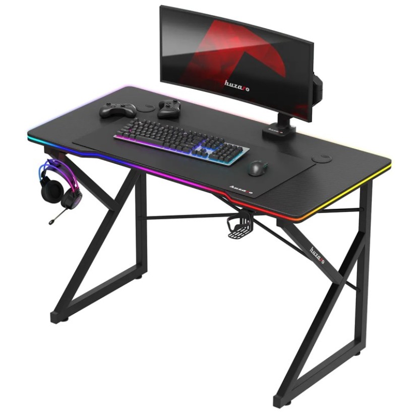 Žaidimų stalas Hero 1.7, RGB Black