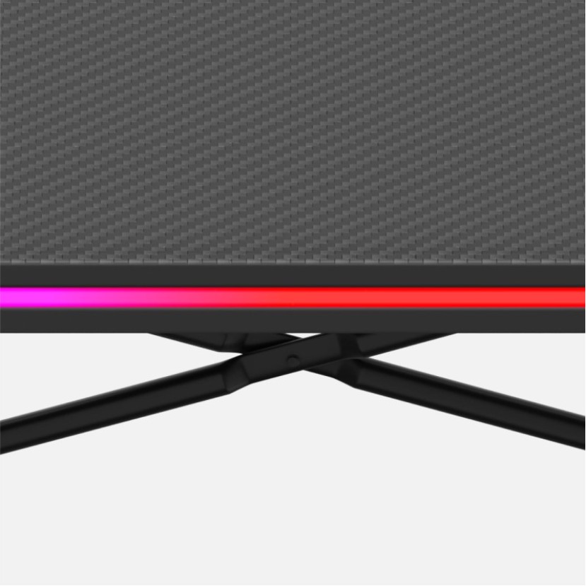 Žaidimų stalas Hero 1.7, RGB Black