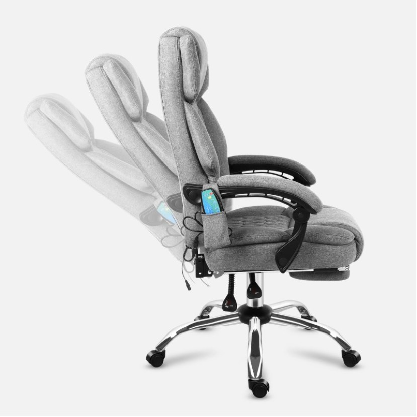 Masažinė biuro kėdė Boss 6.0 Grey Masažinė biuro kėdė Boss 6.0 Grey