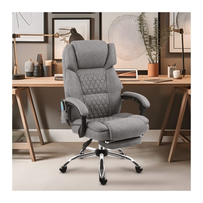 Masažinė biuro kėdė Boss 6.0 Grey Masažinė biuro kėdė Boss 6.0 Grey