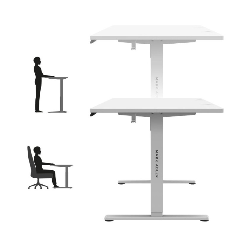Elektrinis rašomasis stalas Leader 7.6 White 160 cm Elektrinis rašomasis stalas Leader 7.6 White 160 cm