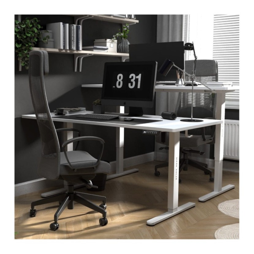 Elektrinis rašomasis stalas Leader 7.6 White 160 cm Elektrinis rašomasis stalas Leader 7.6 White 160 cm
