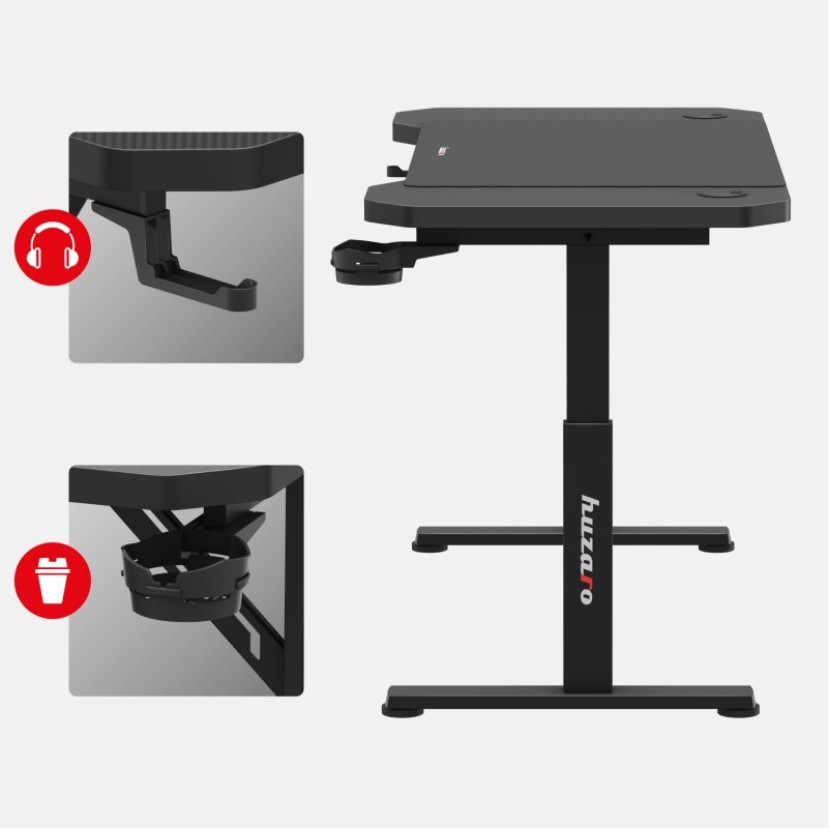 Žaidimų stalas Hero 2.6 Black 120 cm Žaidimų stalas Hero 2.6 Black 120 cm