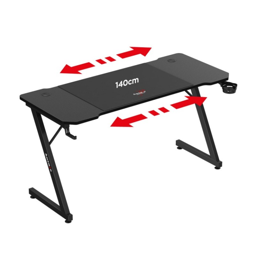 Žaidimų stalas Hero 3.3, Black 140 cm Žaidimų stalas Hero 3.3, Black 140 cm