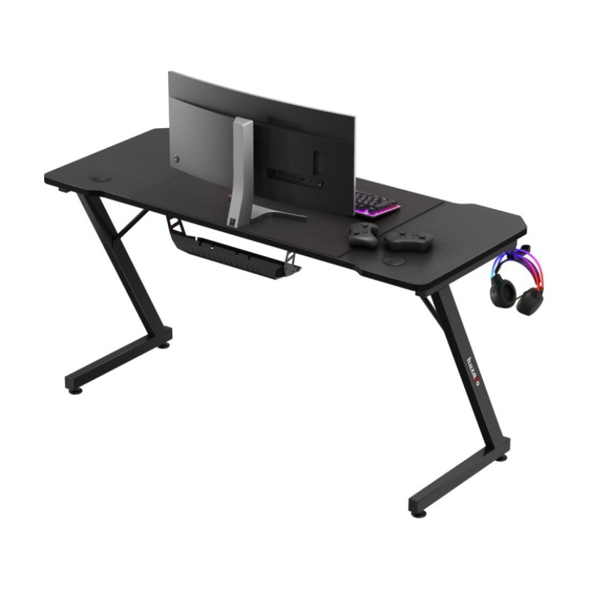 Žaidimų stalas Hero 3.3, Black 140 cm Žaidimų stalas Hero 3.3, Black 140 cm