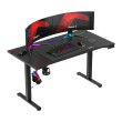Elektrinis žaidimų stalas Hero 8.7 RGB Black 140 cm Elektrinis žaidimų stalas Hero 8.7 RGB Black 140 cm