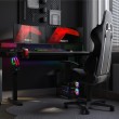 Elektrinis žaidimų stalas Hero 8.7 RGB Black 140 cm Elektrinis žaidimų stalas Hero 8.7 RGB Black 140 cm