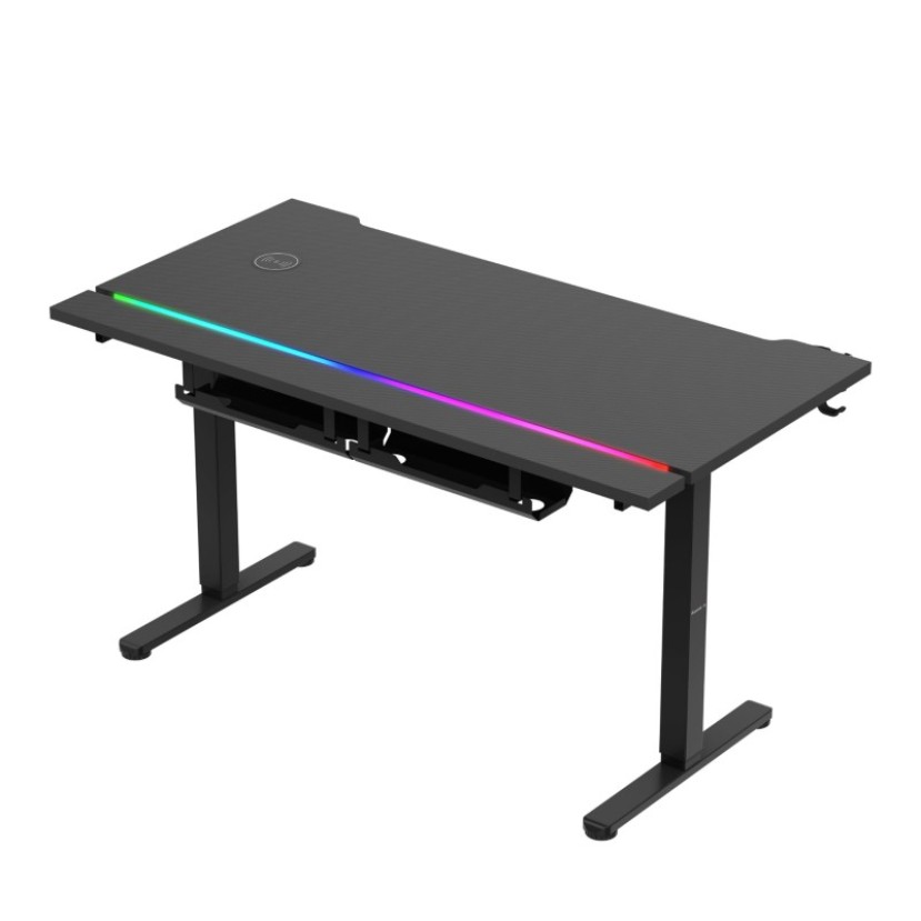 Elektrinis žaidimų stalas Hero 8.7 RGB Black 140 cm Elektrinis žaidimų stalas Hero 8.7 RGB Black 140 cm