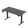 Elektrinis žaidimų stalas Hero 8.7 RGB Black 140 cm Elektrinis žaidimų stalas Hero 8.7 RGB Black 140 cm
