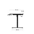 Elektrinis žaidimų stalas Hero 8.7 RGB Black 140 cm Elektrinis žaidimų stalas Hero 8.7 RGB Black 140 cm