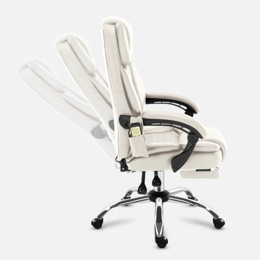 Masažinė biuro kėdė Boss 6.0, Beige Masažinė biuro kėdė Boss 6.0, Beige